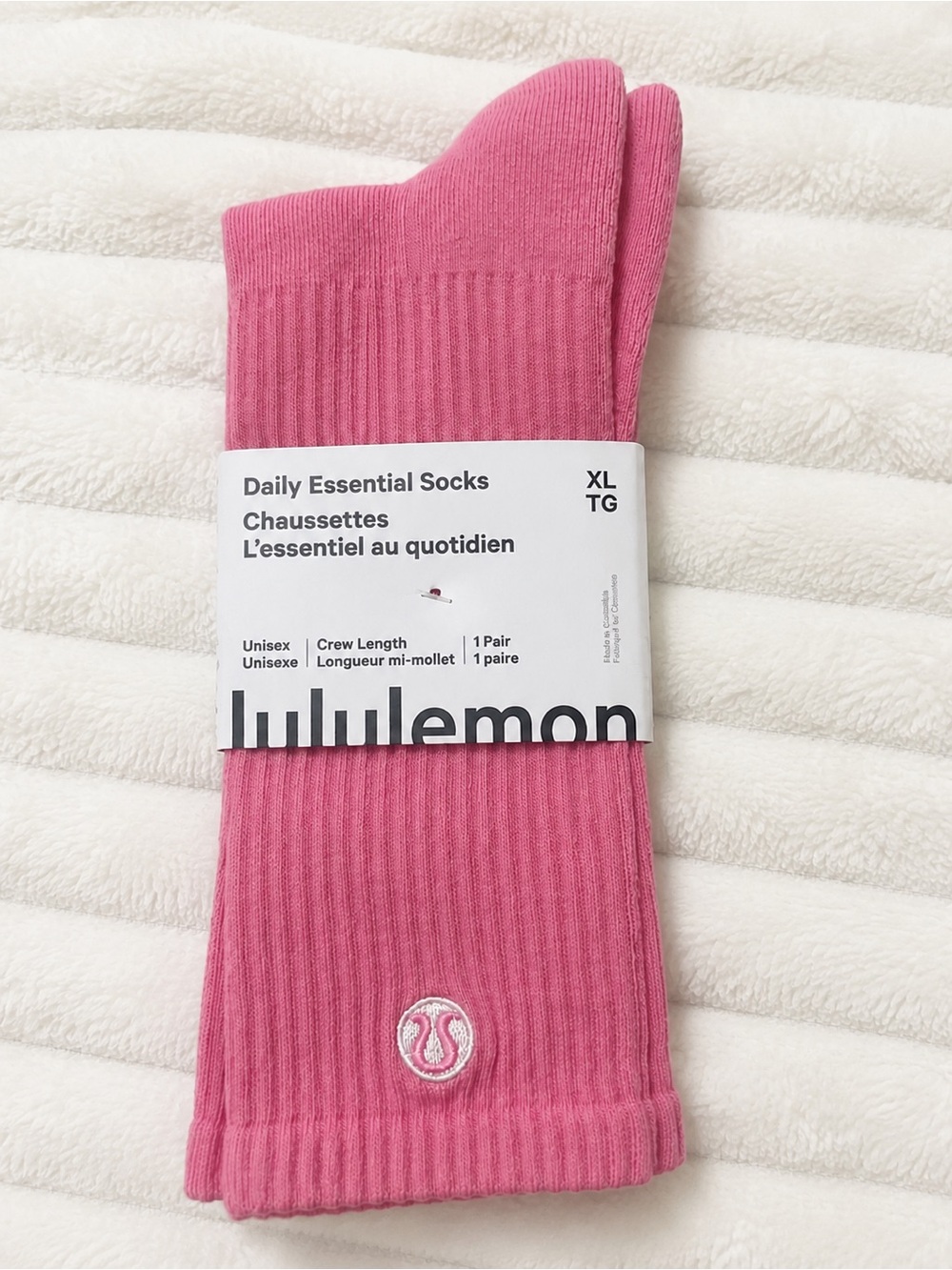 🩷 Lululemon Daily Essential Crew Socks – NWT